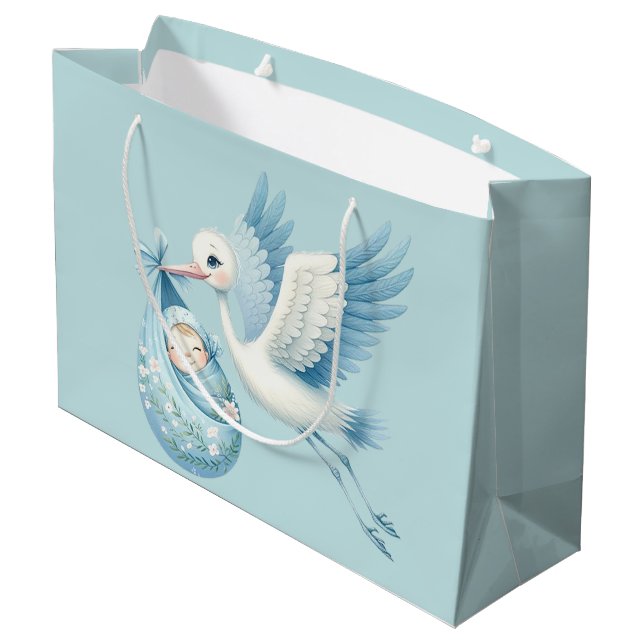 Bolsa De Regalo Grande Bebé Stork (Angulo reverso)