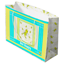 Bolsa De Regalo Grande Bee Happy Present Gift Wrap