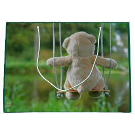 Bolsa De Regalo Grande Beer op schommel vanaf de rug.