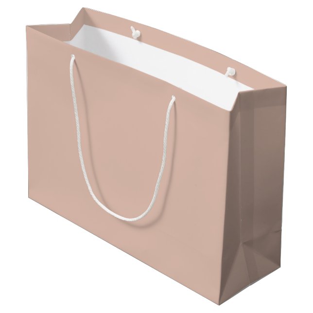 Bolsa De Regalo Grande Beige sólido (Angulo reverso)