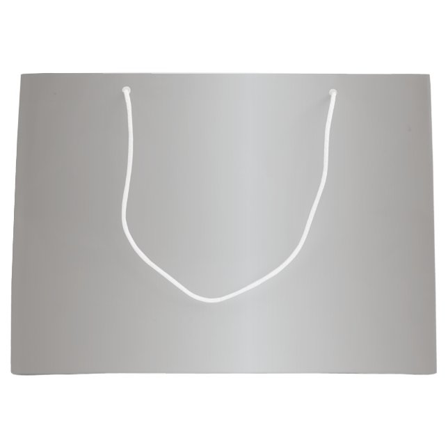 Bolsa De Regalo Grande Bells de plata metálica (Anverso)