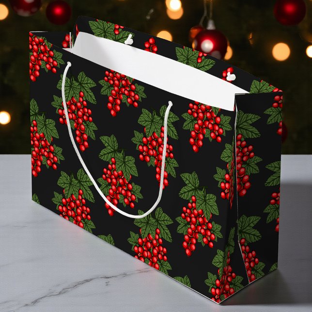 Bolsa De Regalo Grande Berries, Navidades rojos florales (Subido por el creador)