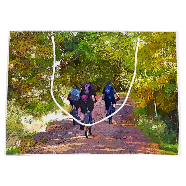BOLSA DE REGALO GRANDE BICICLETA DE MONTAÑA (Anverso)