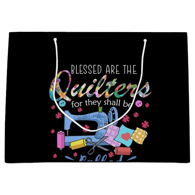 Bolsa De Regalo Grande Bienaventurados Los Cuchillos Para Los Que Serán P (Anverso)