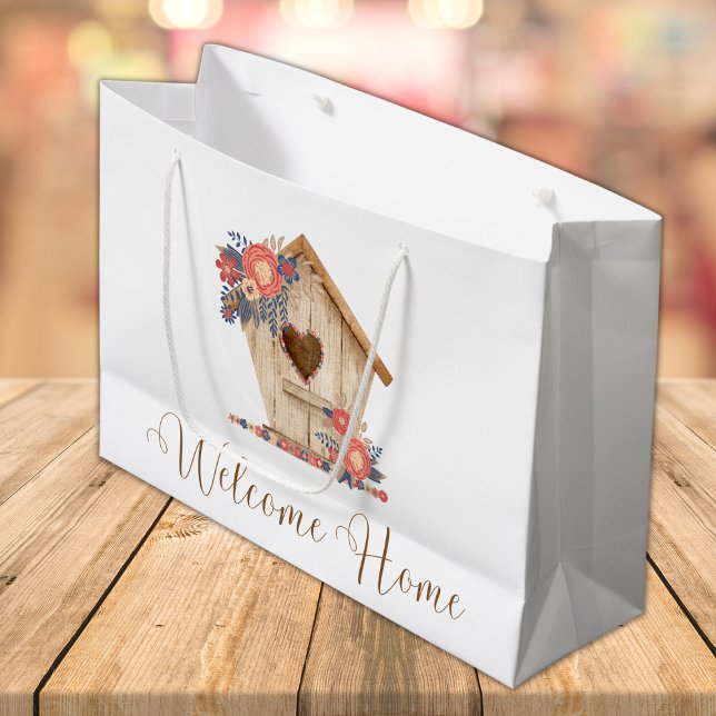 Bolsa De Regalo Grande Bienvenida a Realtor de Casa Personalizado (Subido por el creador)