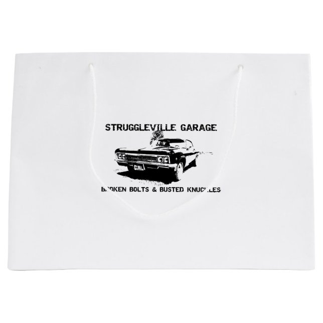 Bolsa De Regalo Grande Bienvenidos al Garaje de Struggleville - Where Bro (Anverso)