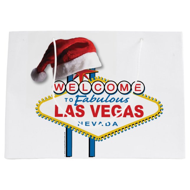 Bolsa De Regalo Grande Bienvenidos al Rótulo de Las Vegas (Anverso)