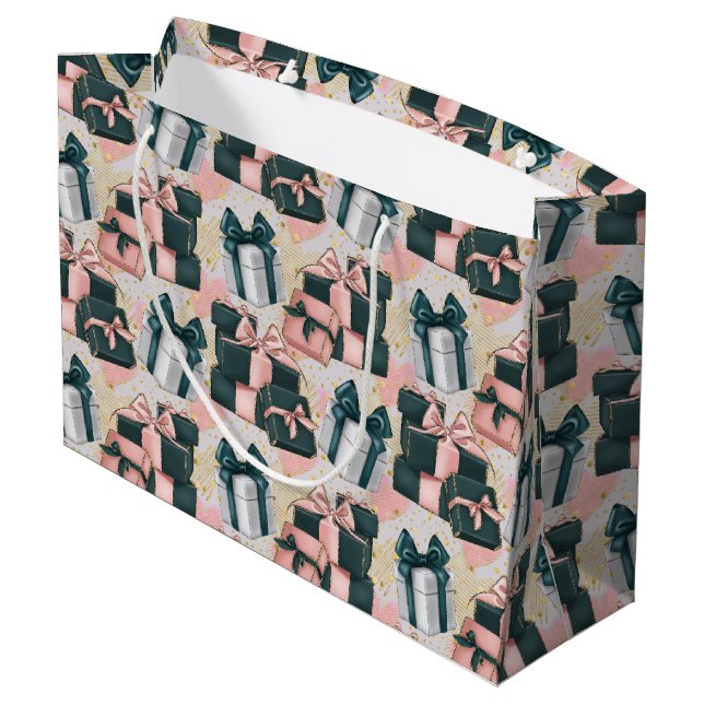 Bolsa De Regalo Grande Birthday Pattern  (Angulo reverso)