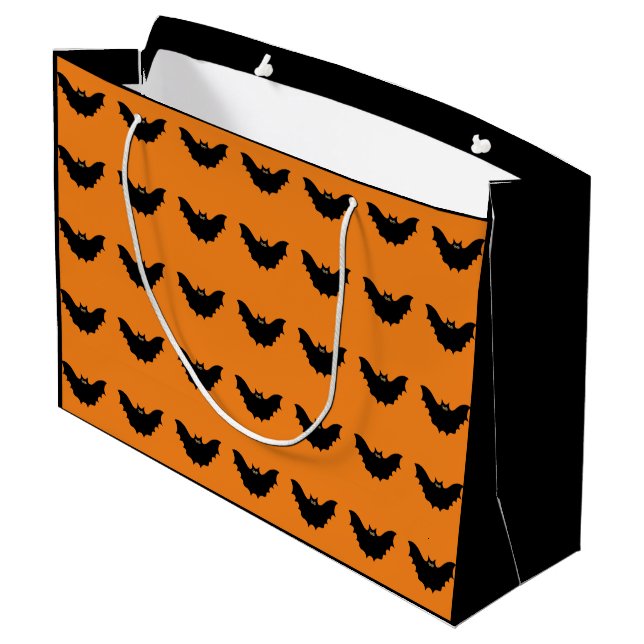 Bolsa De Regalo Grande Black Bat de Halloween (Angulo reverso)