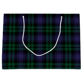 Bolsa De Regalo Grande Black Watch Tartán, Plaid