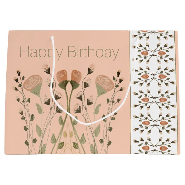 Bolsa De Regalo Grande Blanquecino Blanco Y Verde (Anverso)