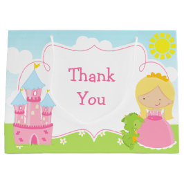 Bolsa De Regalo Grande Blonde Princess y Dragon