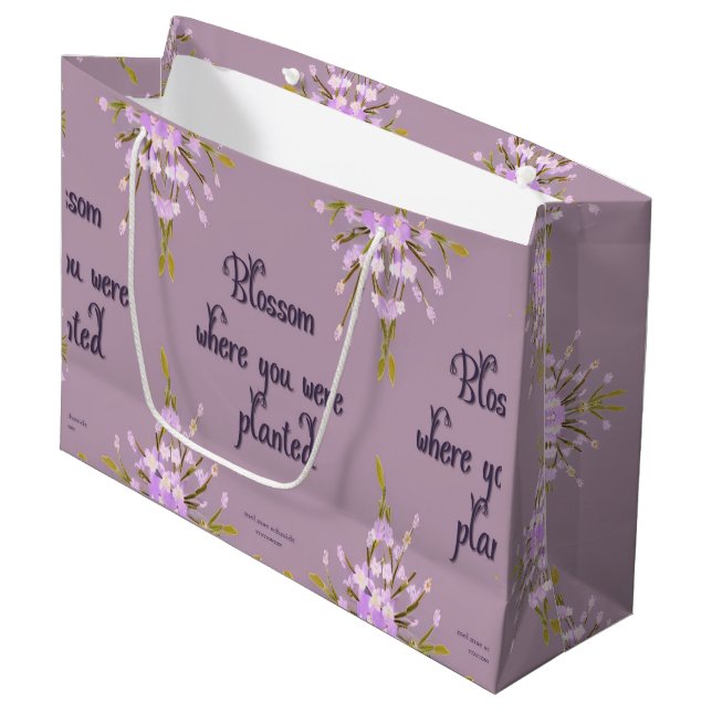 Bolsa De Regalo Grande Blossom Blumen Mel Mae Schmidt Stationery (Angulo Anverso)