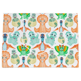 Bolsa De Regalo Grande Blue Boys Jurassic Dino Birthday Dinosaur