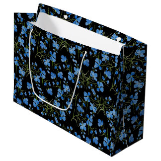 Bolsa De Regalo Grande Blue Cosmos Flowers