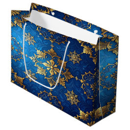 Bolsa De Regalo Grande Blue Decorative Holiday Gift Bag
