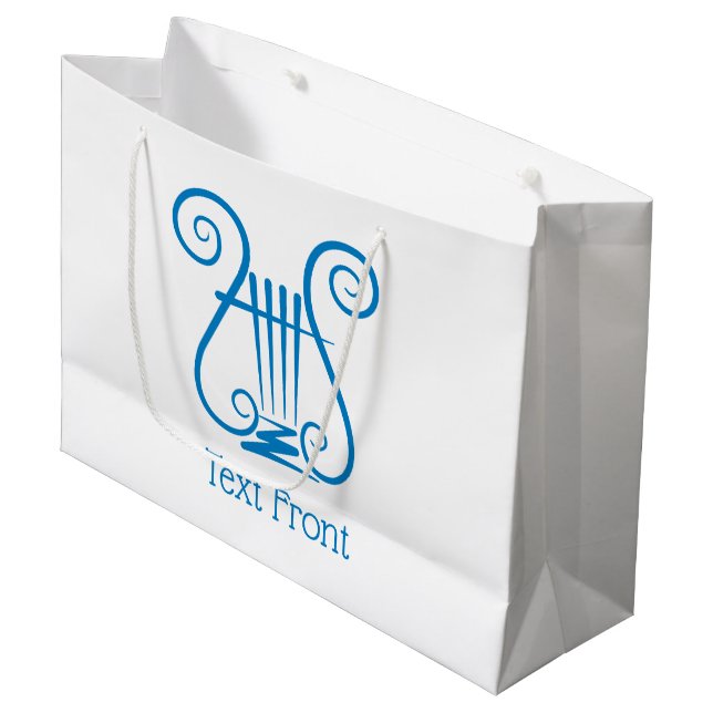 Bolsa De Regalo Grande Blue Lyre (Angulo Anverso)