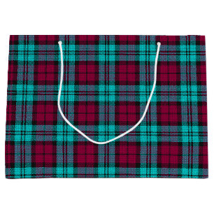 Bolsa De Regalo Grande Blue Red Campbell Tartán Blackwatch Plain