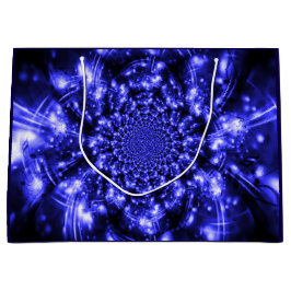 Bolsa De Regalo Grande Blue Sparkling Lights