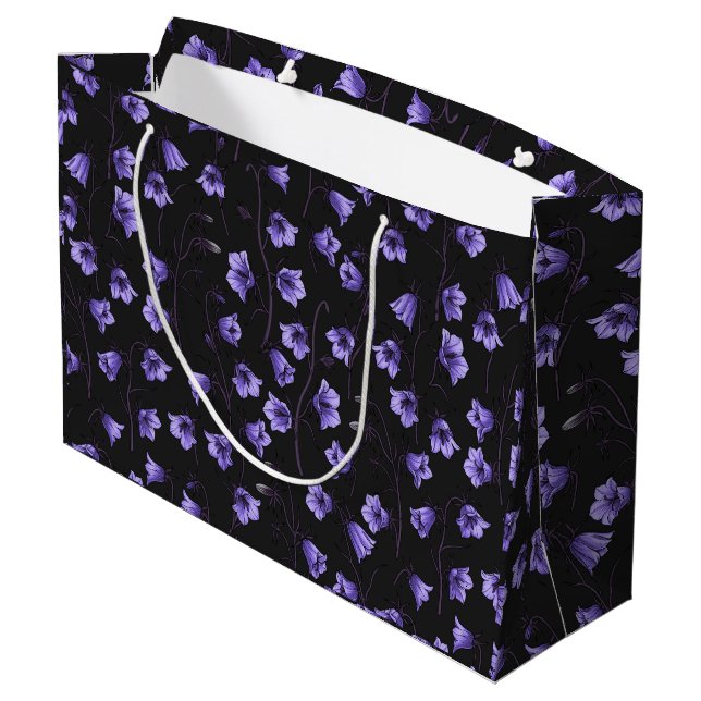 Bolsa De Regalo Grande Bluebells, Harebells, Bellflowers (Angulo reverso)