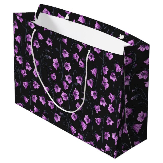 Bolsa De Regalo Grande Bluebells, Harebells, Bellflowers 2 (Angulo reverso)