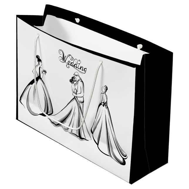 Bolsa De Regalo Grande Boda (Elegant illustrations of brides!)