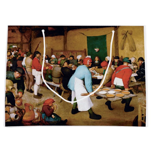 Bolsa De Regalo Grande Boda campesino, Pieter Bruegel (Anverso)