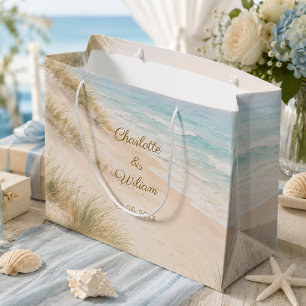 Bolsa De Regalo Grande Boda en la costa de la playa
