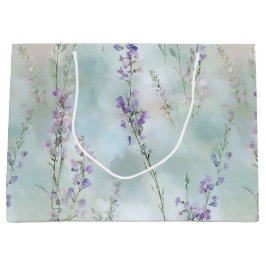 Bolsa De Regalo Grande Boda floral Romántico Purple Lavender