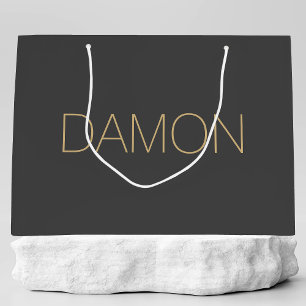 Bolsa De Regalo Grande Boda groomsman del partido de novias moderno perso
