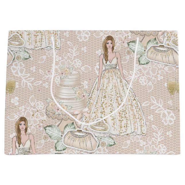 Bolsa De Regalo Grande Boda Princesa (Anverso)