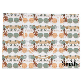 Bolsa De Regalo Grande Boho modern geometric wallpaper