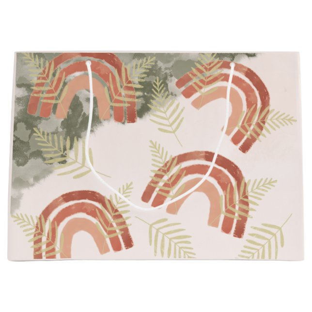 Bolsa De Regalo Grande Boho Rainbow (Anverso)