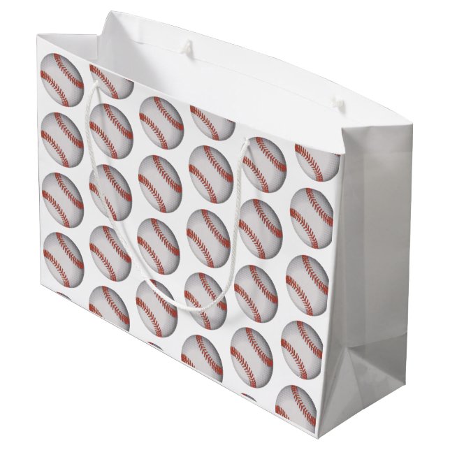 Bolsa De Regalo Grande "Bola de béisbol"  (Angulo reverso)