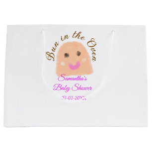 Bolsa De Regalo Grande Bollo en el horno bolas beige bolas de bebé ducha