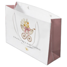 Bolsa De Regalo Grande Bolsa Grande para Fiesta de Bebé con Floral de Car