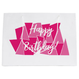 Bolsa De Regalo Grande Bolsa regalo cumpleaños rosa