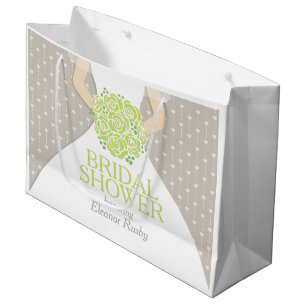 Bolsa De Regalo Grande Bolso de encargo del regalo de la ducha de la