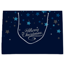 Bolsa De Regalo Grande Bolso de plata del regalo de vacaciones de las