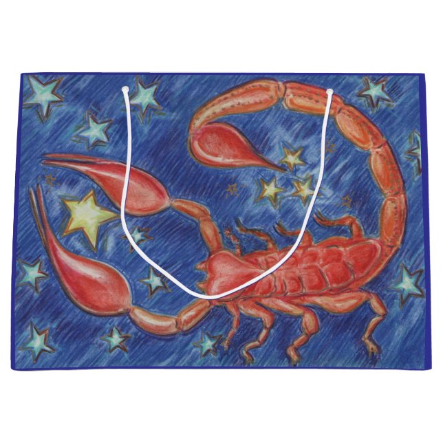 Bolsa De Regalo Grande Bolso de regalo Zodiac Scorpio grande (Anverso)