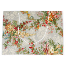 Bolso del regalo con un ilustracion floral del