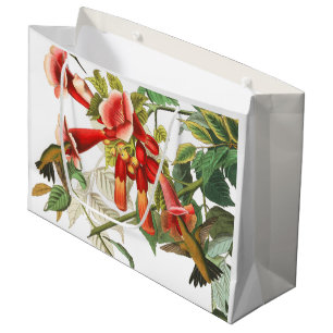 Bolsa De Regalo Grande Bolso del regalo de Audubon de las flores de los