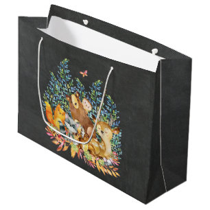 Bolsa De Regalo Grande Bolso del regalo de Baby Shower de los animales