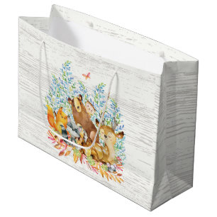 Bolsa De Regalo Grande Bolso del regalo de Baby Shower de los animales