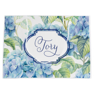 Bolsa De Regalo Grande Bolso del regalo de la dama de honor del Hydrangea