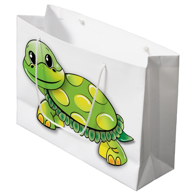 Bolsa De Regalo Grande Bolso del regalo de la tortuga (Angulo Anverso)