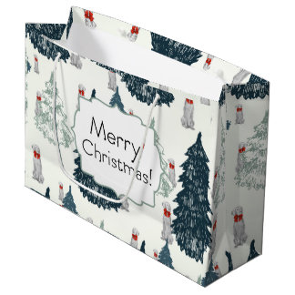 BOLSA DE REGALO GRANDE BOLSO DEL REGALO DE LOS ÁRBOLES DE LAS FELICES