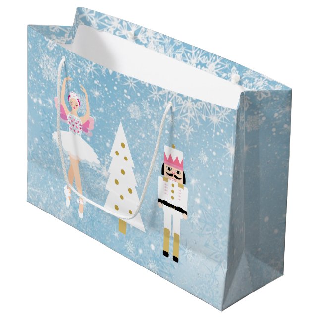Bolsa De Regalo Grande Bolso del regalo del navidad de la bailarina y del (Angulo Anverso)