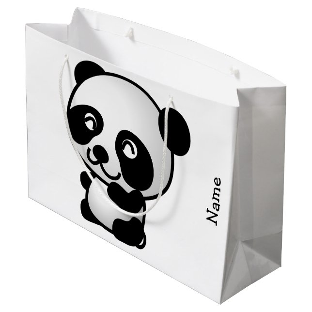 Bolsa De Regalo Grande Bolso del regalo. Panda. (Angulo reverso)