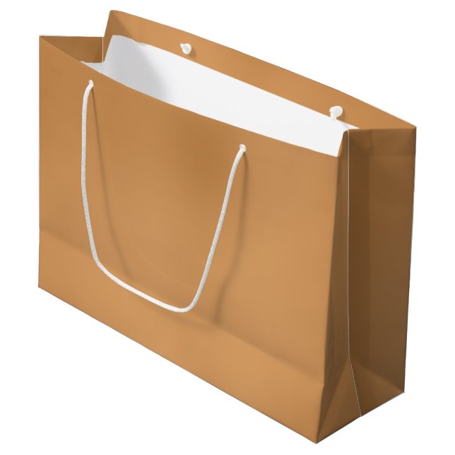 Bolsa De Regalo Grande Bolso grande bronceado metálico del regalo (Angulo Anverso)